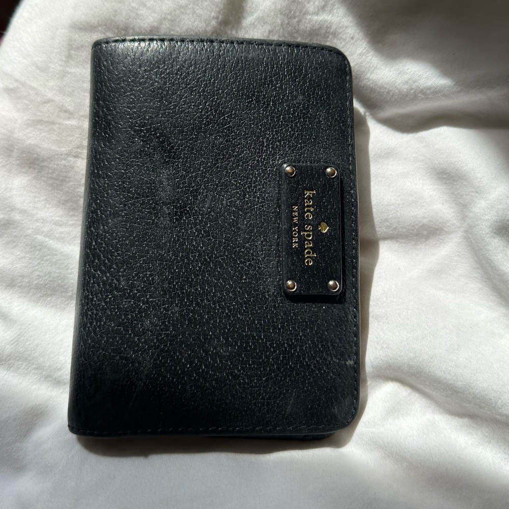 Kate Spade Black Textured Wallet